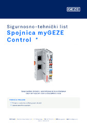 Spojnica myGEZE Control  * Sigurnosno-tehnički list HR
