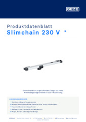 Slimchain 230 V  * Produktdatenblatt DE