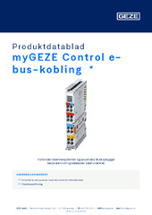myGEZE Control e-bus-kobling  * Produktdatablad DA