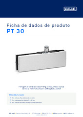 PT 30 Ficha de dados de produto PT