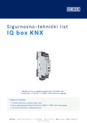 IQ box KNX Sigurnosno-tehnički list HR