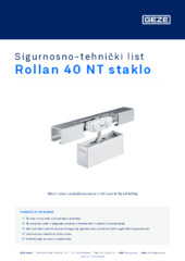 Rollan 40 NT staklo Sigurnosno-tehnički list HR