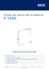 F 1200 Ficha de datos del producto ES