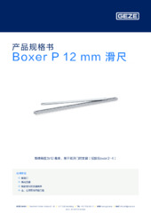 Boxer P 12 mm 滑尺 产品规格书 ZH