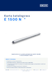 E 1500 N  * Karta katalogowa PL