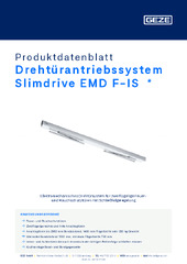 Drehtürantriebssystem Slimdrive EMD F-IS  * Produktdatenblatt DE