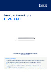 E 250 NT Produktdatenblatt DE