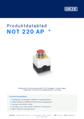 NOT 220 AP  * Produktdatablad SV