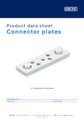 Connector plates Product data sheet EN