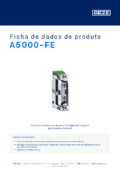 A5000-FE Ficha de dados de produto PT