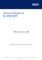 E 250 NT Karta katalogowa PL