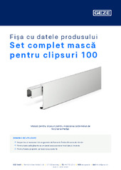 Set complet mască pentru clipsuri 100 Fișa cu datele produsului RO