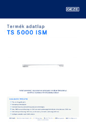 TS 5000 ISM Termék adatlap HU