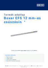 Boxer EFS 12 mm-es csúszósín  * Termék adatlap HU