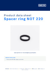 Spacer ring NOT 220 Product data sheet EN