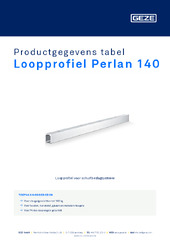 Loopprofiel Perlan 140 Productgegevens tabel NL