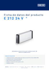 E 212 24 V  * Ficha de datos del producto ES