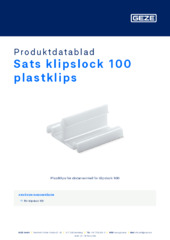Sats klipslock 100 plastklips Produktdatablad SV