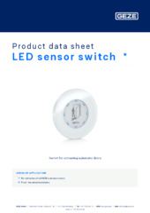 LED sensor switch  * Product data sheet EN