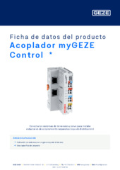 Acoplador myGEZE Control  * Ficha de datos del producto ES