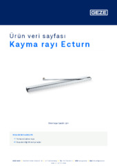 Kayma rayı Ecturn Ürün veri sayfası TR