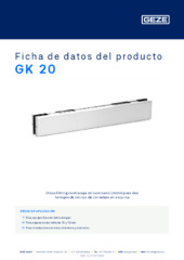 GK 20 Ficha de datos del producto ES