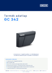 GC 342 Termék adatlap HU