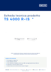TS 4000 R-IS  * Scheda tecnica prodotto IT