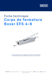 Corps de fermeture Boxer EFS 4-6 Fiche technique FR