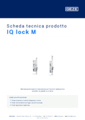 IQ lock M Scheda tecnica prodotto IT