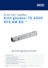 Kilit gövdesi TS 4000 RFS KM BG  * Ürün veri sayfası TR