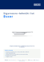 Boxer Sigurnosno-tehnički list HR