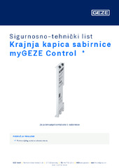 Krajnja kapica sabirnice myGEZE Control  * Sigurnosno-tehnički list HR