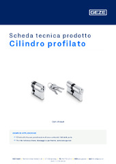 Cilindro profilato Scheda tecnica prodotto IT