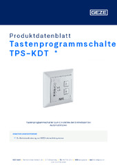 Tastenprogrammschalter TPS-KDT  * Produktdatenblatt DE