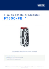 FT500-FB  * Fișa cu datele produsului RO