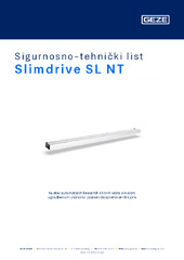 Slimdrive SL NT Sigurnosno-tehnički list HR