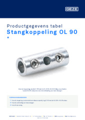 Stangkoppeling OL 90  * Productgegevens tabel NL