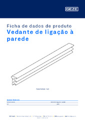 Vedante de ligação à parede Ficha de dados de produto PT