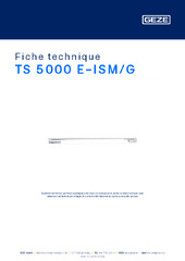 TS 5000 E-ISM/G Fiche technique FR