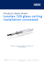 Levolan 120 glass ceiling installation concealed Product data sheet EN
