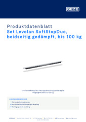 Set Levolan SoftStopDuo, beidseitig gedämpft, bis 100 kg Produktdatenblatt DE