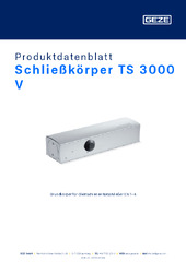 Schließkörper TS 3000 V Produktdatenblatt DE