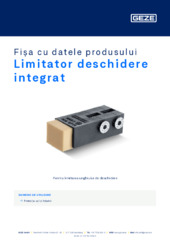 Limitator deschidere integrat Fișa cu datele produsului RO