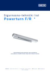 Powerturn F/R  * Sigurnosno-tehnički list HR