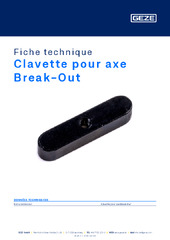 Clavette pour axe Break-Out Fiche technique FR