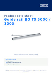 Guide rail BG TS 5000 / 3000 Product data sheet EN