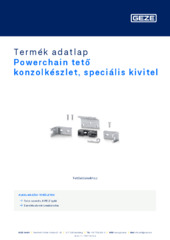 Powerchain tető konzolkészlet, speciális kivitel Termék adatlap HU