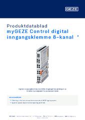 myGEZE Control digital inngangsklemme 8-kanal  * Produktdatablad NB