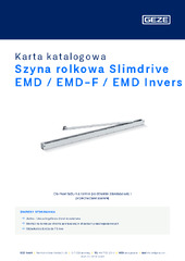 Szyna rolkowa Slimdrive EMD / EMD-F / EMD Invers Karta katalogowa PL